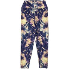 CALÇA LEGGING LIVE LESSY ESTAMPADO - ROXO/AMARELO